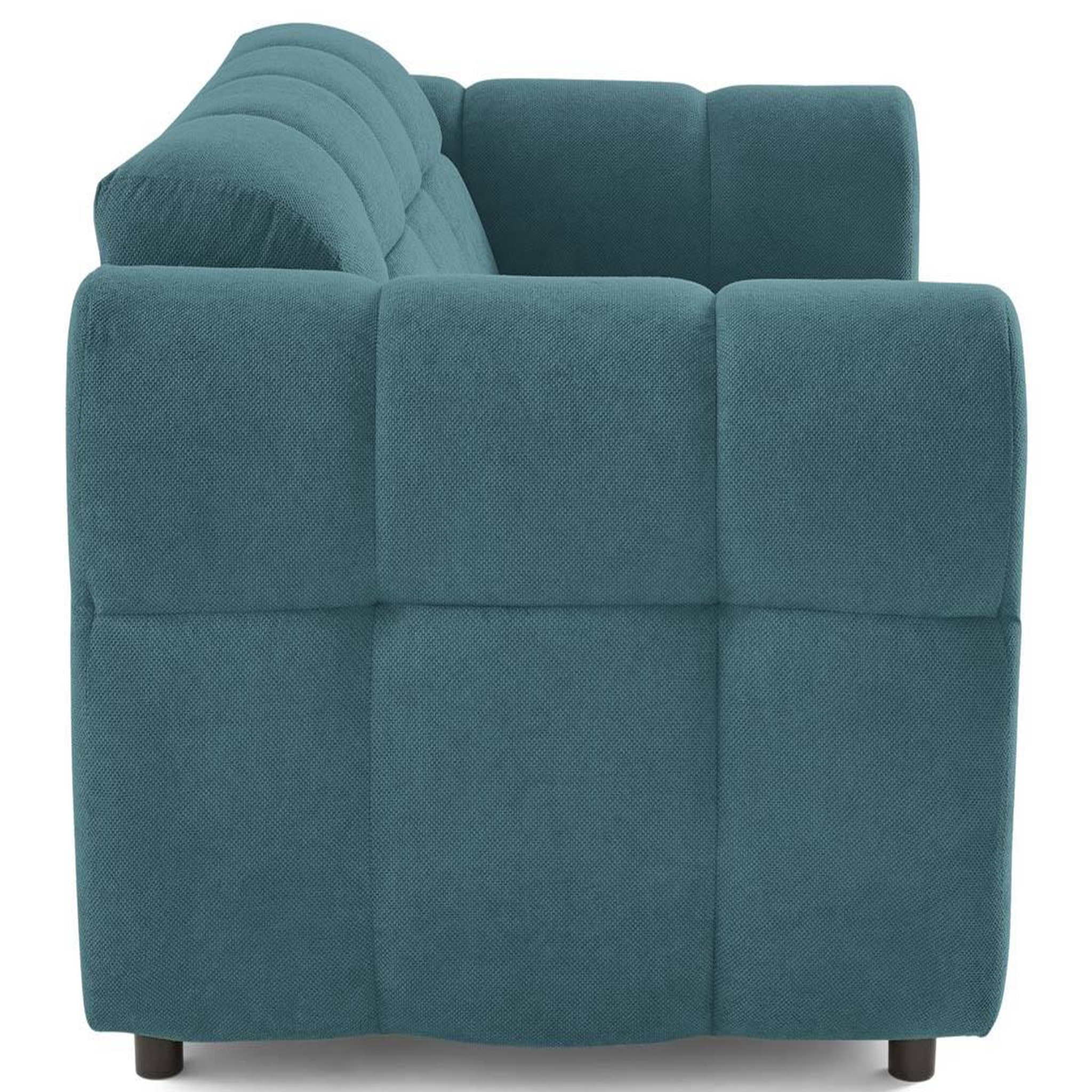 Voir la diapositive 4 : BEST MOBILIER Ray - canapé droit 2 places en tissu texturé