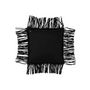 Voir la diapositive 2 : Paris Prix Coussin Déco à Franges  Coleman  45x45cm Noir