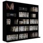 Voir la diapositive 3 : VIDAXL Armoire a CD Noir 102x23x89,5 cm Agglomere