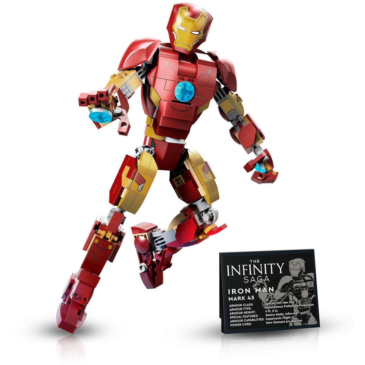 LEGO Marvel 76206 L&rsquo;Armure Articulée d&rsquo;Iron Man, Jouet de Construction pour Enfants, Set Infinity Saga