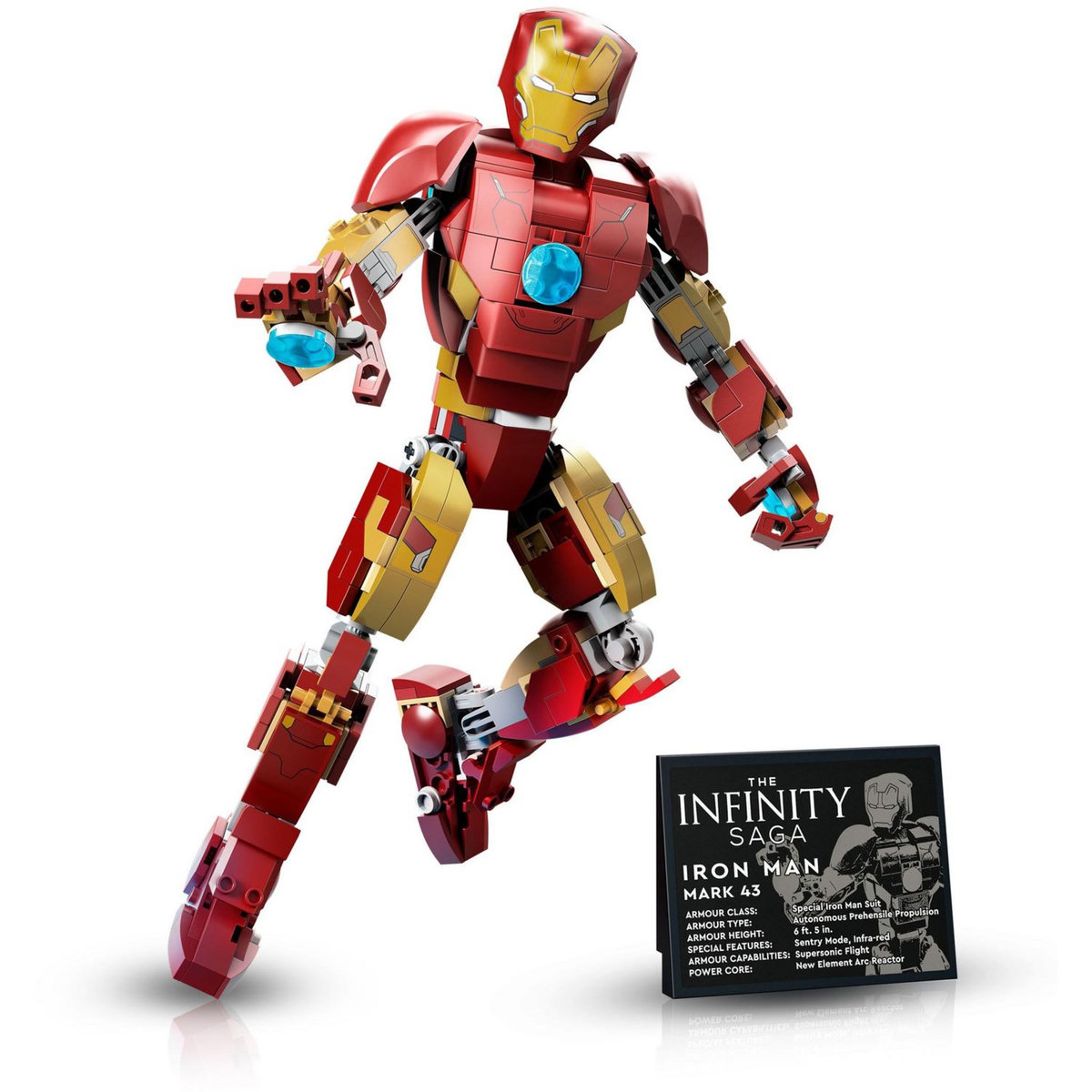 LEGO Marvel 76206 L&rsquo;Armure Articulée d&rsquo;Iron Man, Jouet de Construction pour Enfants, Set Infinity Saga
