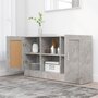 Voir la diapositive 3 : VIDAXL Buffet Gris beton 120x30,5x70 cm Bois d'ingenierie