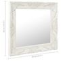 Voir la diapositive 6 : VIDAXL Miroir mural style baroque 60x60 cm Blanc