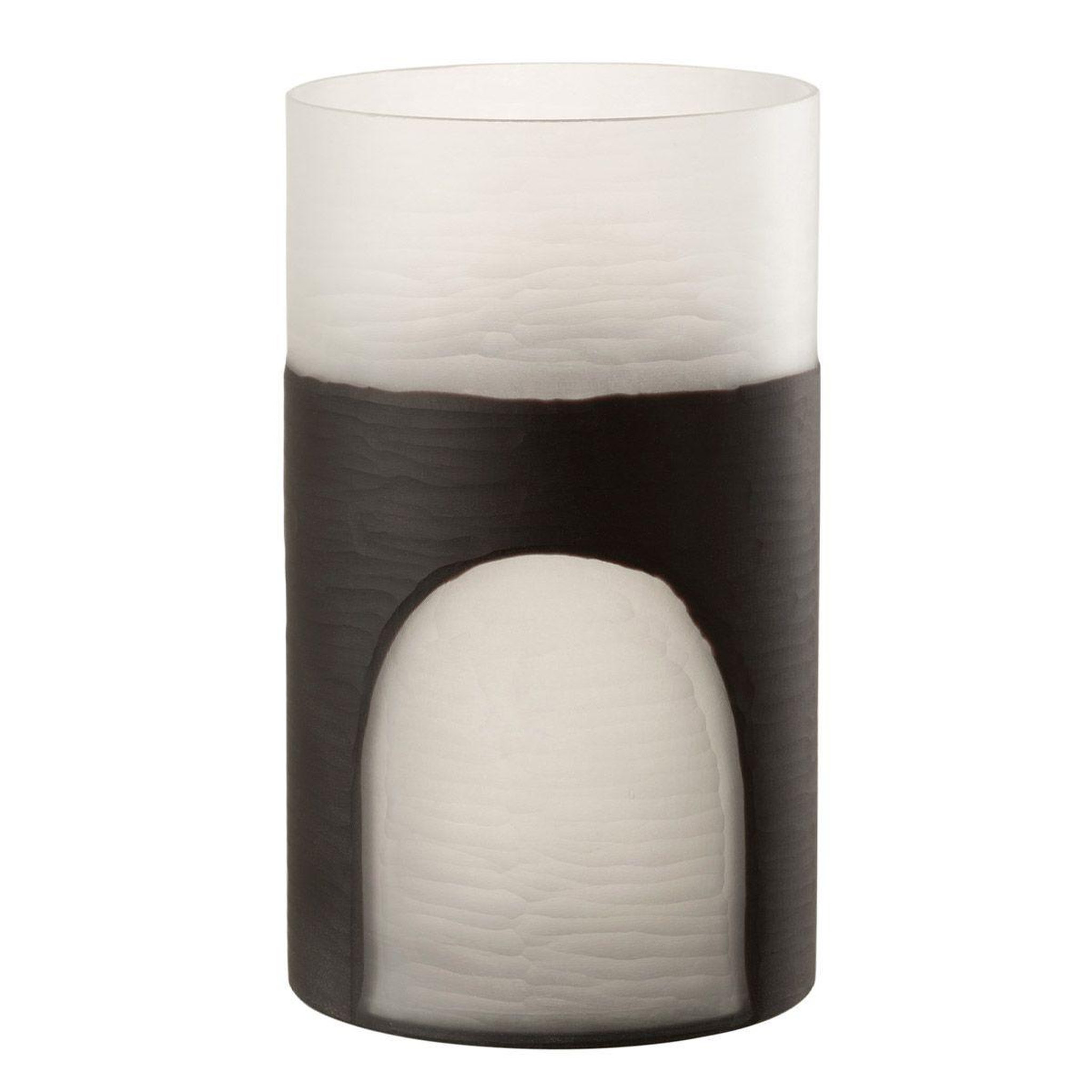 Voir la diapositive 1 : J-LINE Vase Design  Circulo  24cm Noir & Transparent