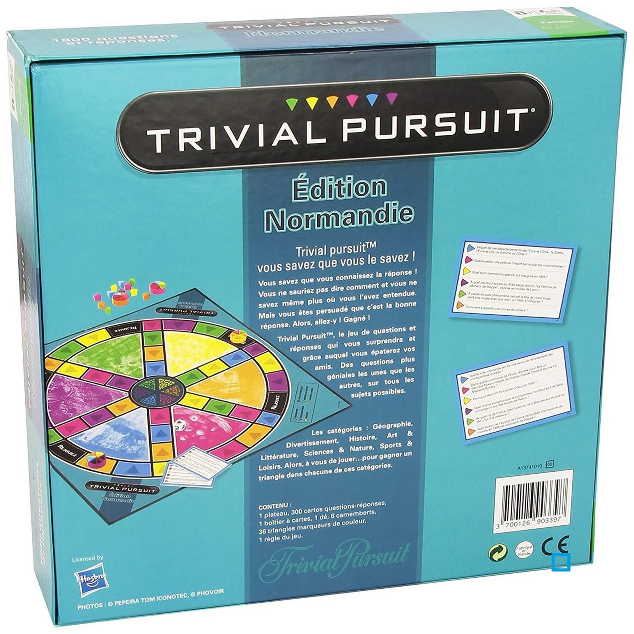 Voir la diapositive 2 :  WINNING MOVES Trival poursuit Normandie 