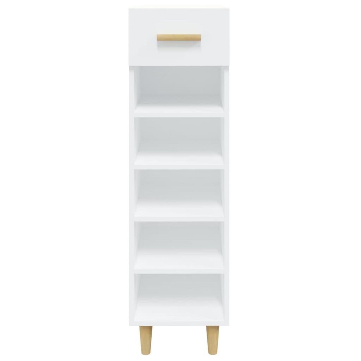 VIDAXL Armoire a chaussures Blanc 30x35x105 cm Bois d'ingenierie