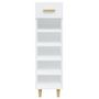 Voir la diapositive 4 : VIDAXL Armoire a chaussures Blanc 30x35x105 cm Bois d'ingenierie