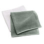 Voir la diapositive 1 : Paris Prix Lot de 2 Essuie-mains  Gourmet  50x50cm Vert Cèdre & Blanc