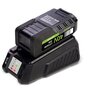 WARRIOR ECO POWER Pack 2 Batteries Lithium 40V 2.5 Ah + Chargeur 40V Indicateur de charge Compatibles Outils jardin 40V WARRIOR