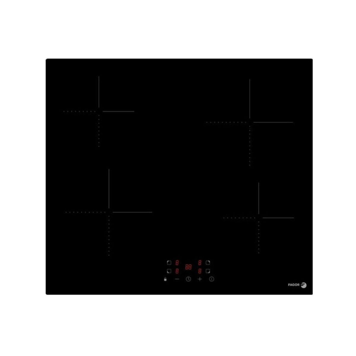 Fagor Table de cuisson vitrocéramique 59cm 4 feux noir - FTV460C