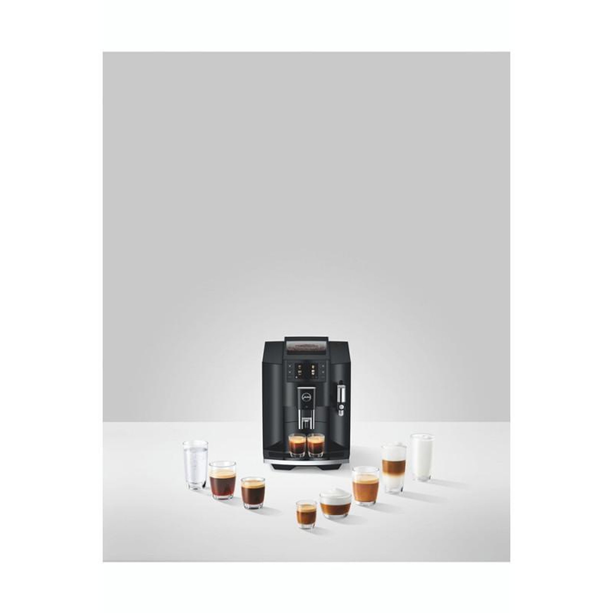 Voir la diapositive 3 : Jura Expresso avec broyeur Jura E8 Piano Black (EC)