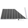 Voir la diapositive 5 : VIDAXL Ensemble de panneau de cloture WPC 619x(105-186) cm Noir