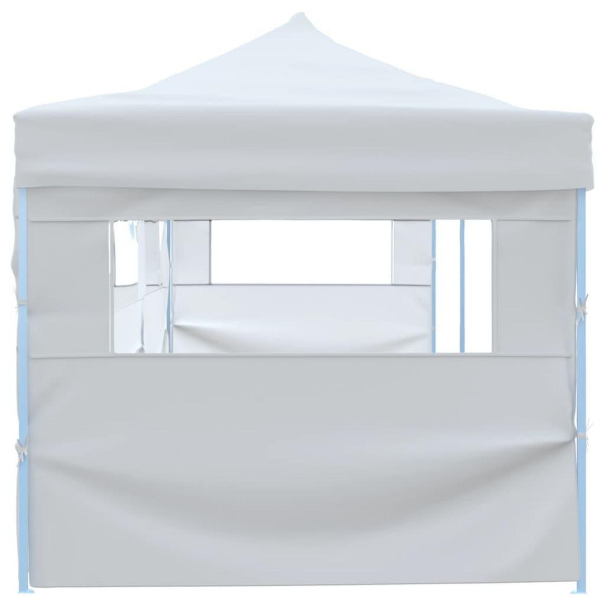 VIDAXL Tente de reception escamotable pliable avec 5 parois 3x9m Blanc