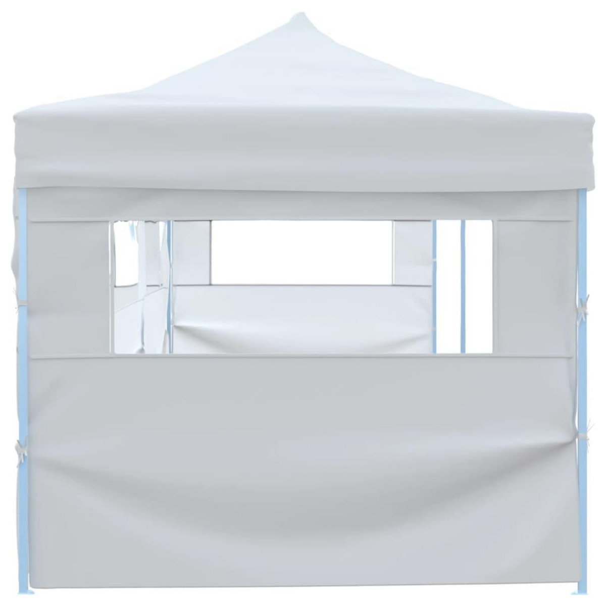 VIDAXL Tente de reception escamotable pliable avec 5 parois 3x9m Blanc