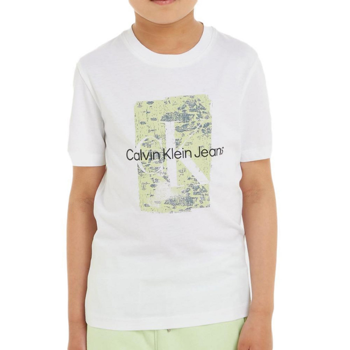 CALVIN KLEIN JEANS T-shirt Blanc Garçon Calvin Klein Jeans Second Skin