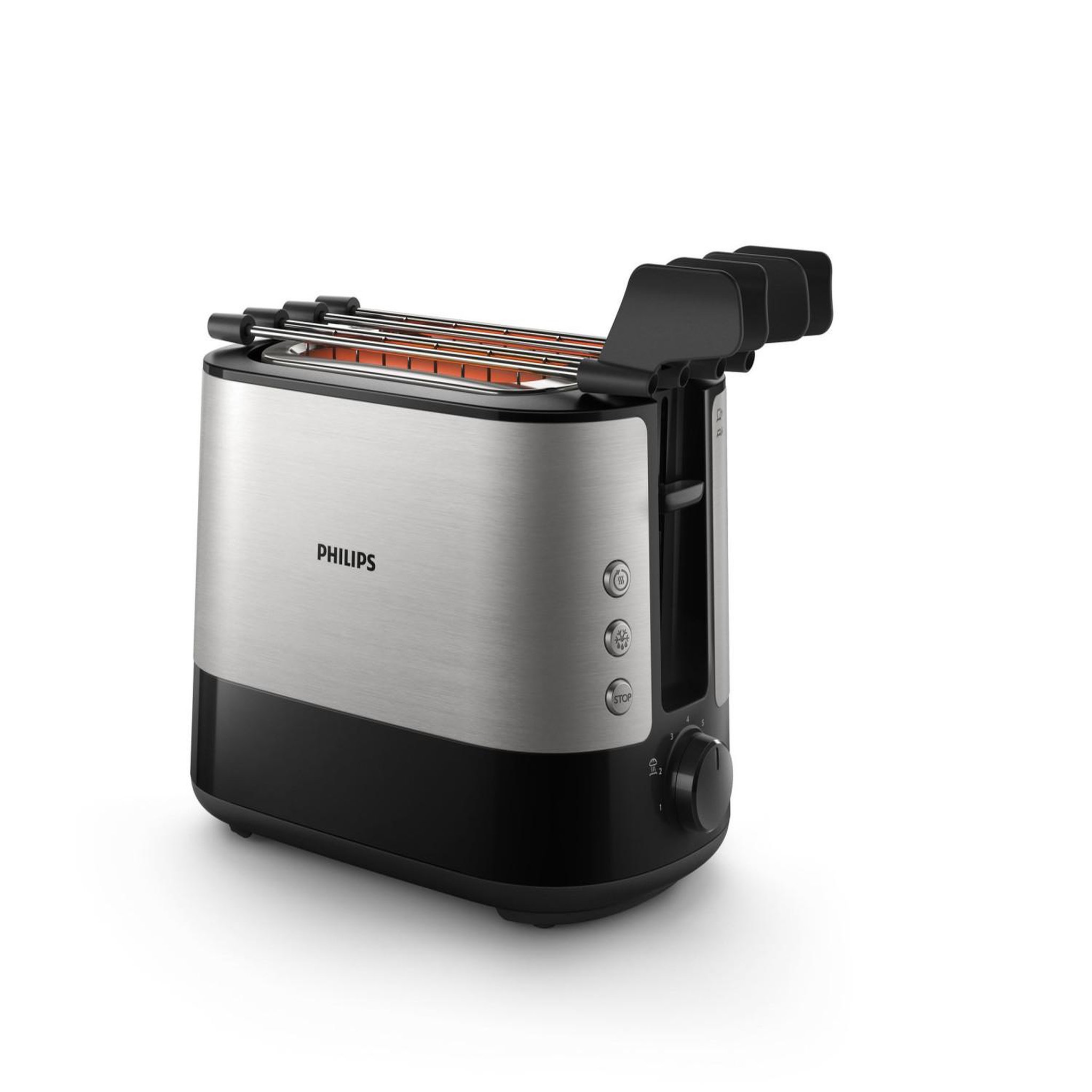 Philips Grille-pain philips hd2639/90 viva collection 2 tranches 730 w