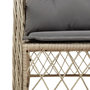 Voir la diapositive 5 : VIDAXL Ensemble a manger de jardin et coussins 9 pcs melange beige