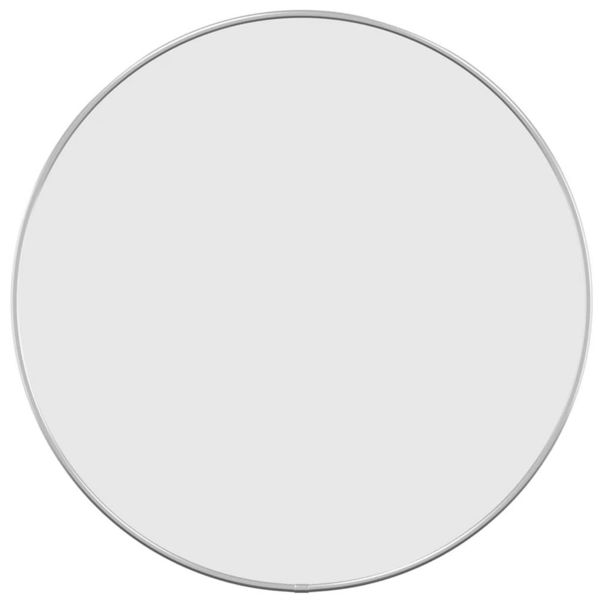VIDAXL Miroir mural Argente Ø 50 cm Rond