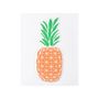 Voir la diapositive 2 : Paris Prix Sticker Puffy  Ananas  10cm Orange & Vert