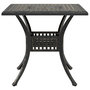 Voir la diapositive 5 : VIDAXL Table de jardin bronze 80x80x75 cm aluminium coule