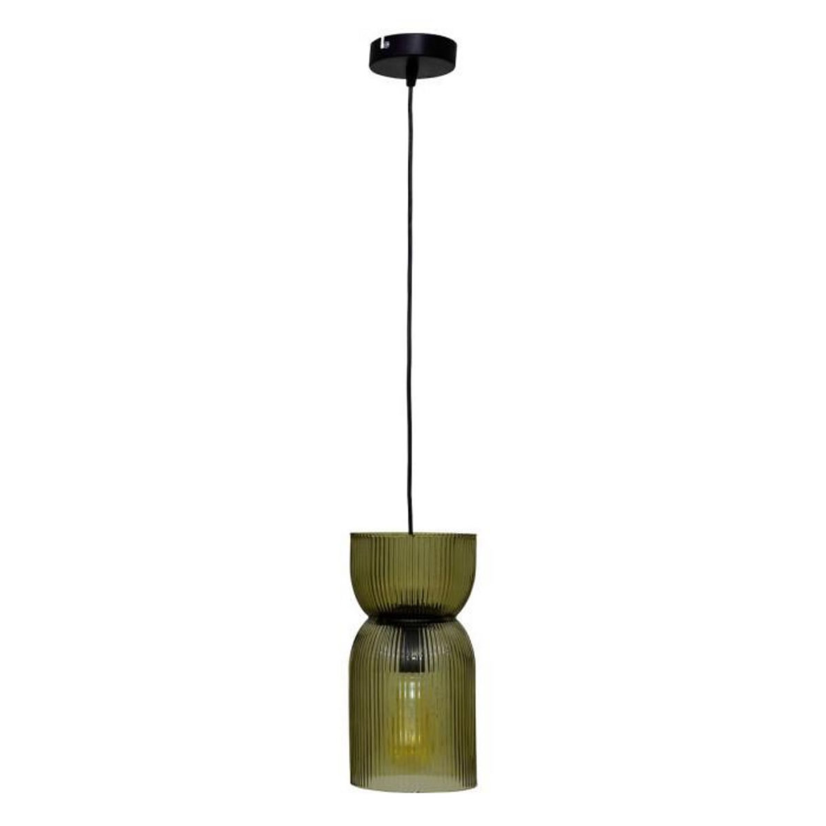 ATMOSPHERA Lampe Suspension en Verre  Ancel  27cm Vert