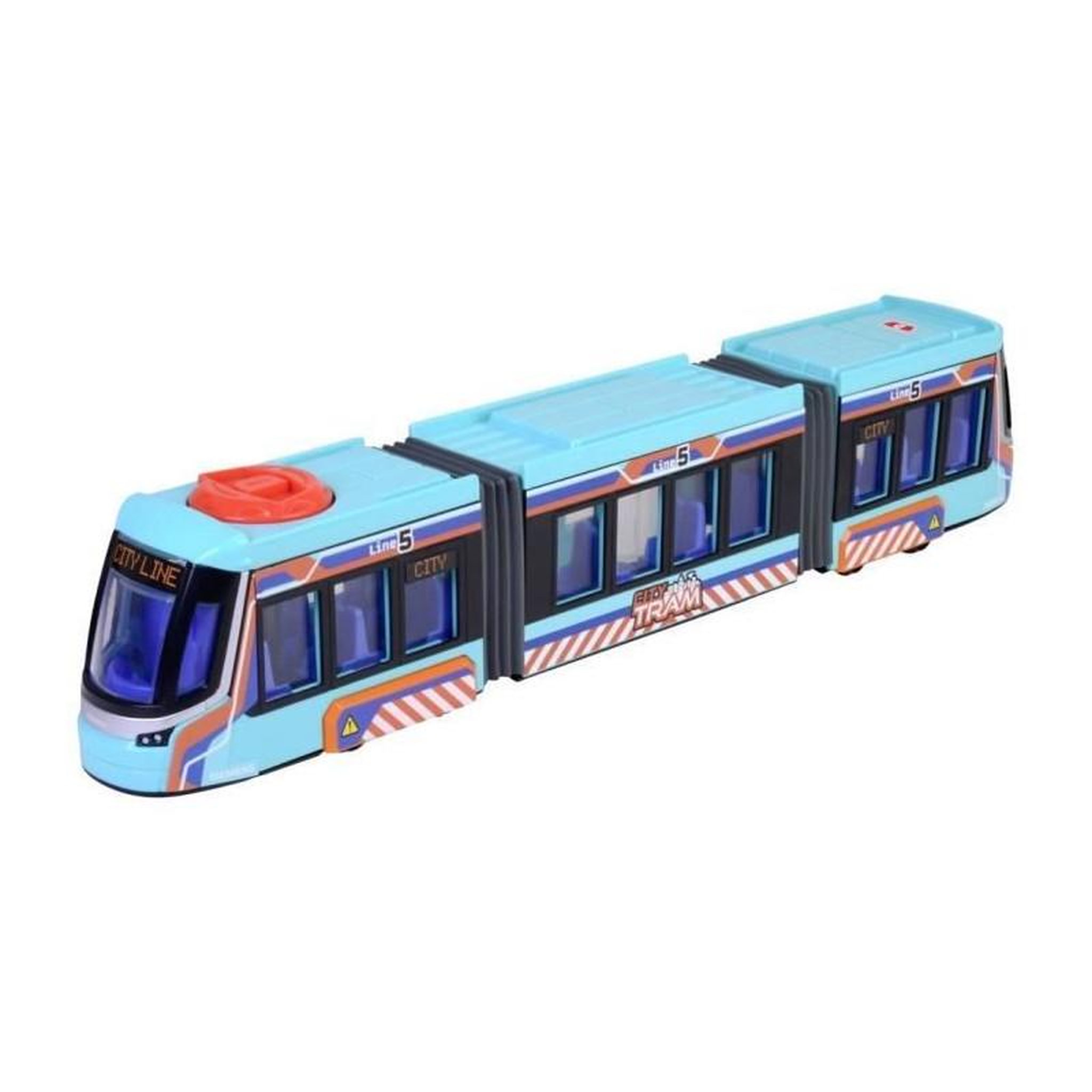 SIMBA.DICKIE.GROUP Dickie - Tram Siemens Avenio - 42 cm - Roues directionnelles - Portes ouvrantes