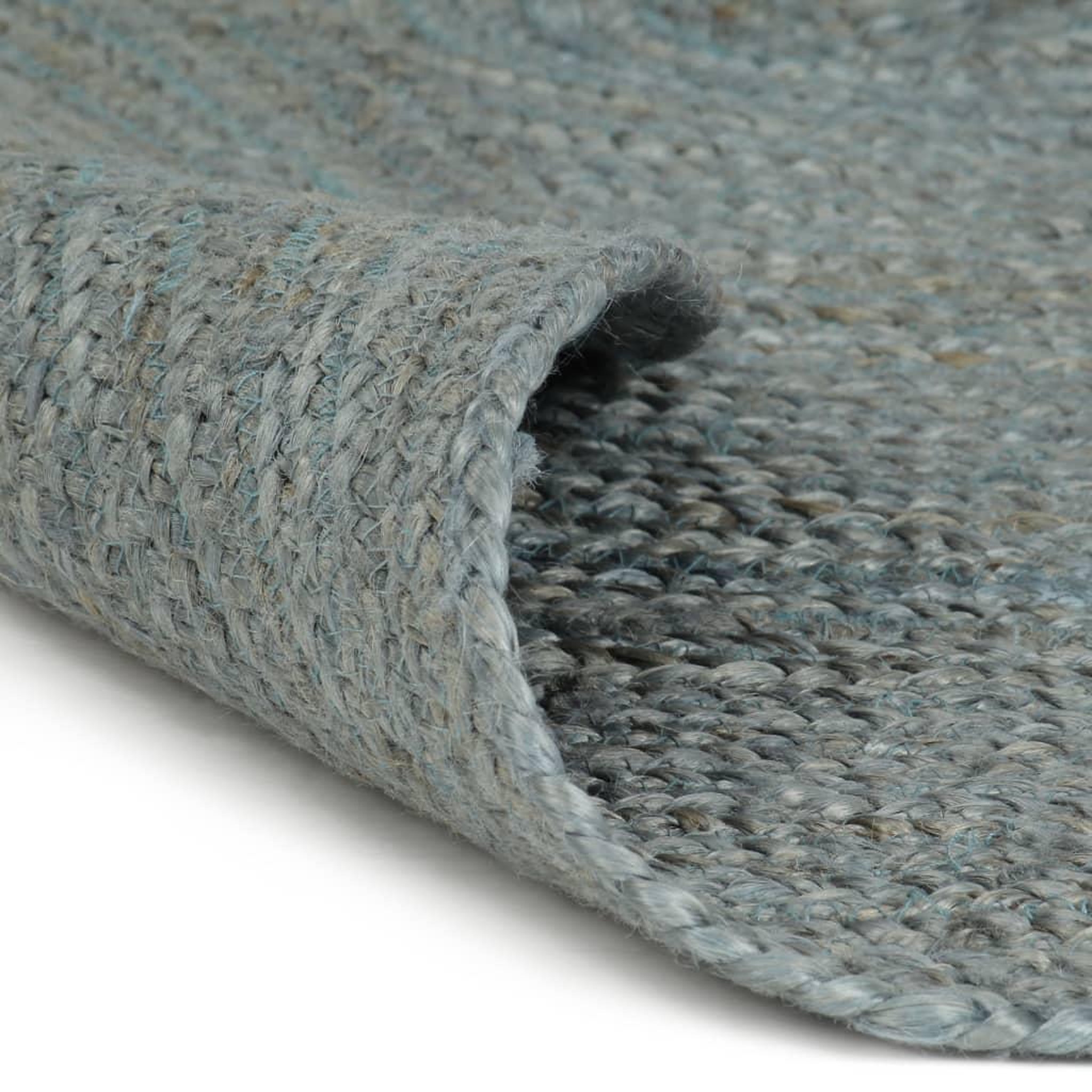 Voir la diapositive 2 : VIDAXL Tapis fait a la main Jute Rond 120 cm Vert olive