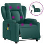 Voir la diapositive 2 : VIDAXL Fauteuil de massage inclinable electrique Vert fonce Tissu