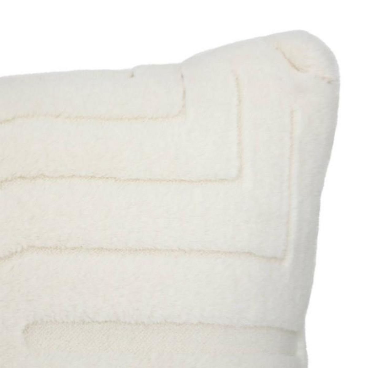 ATMOSPHERA Coussin Imitation Fourrure  Arka  45x45cm Ivoire