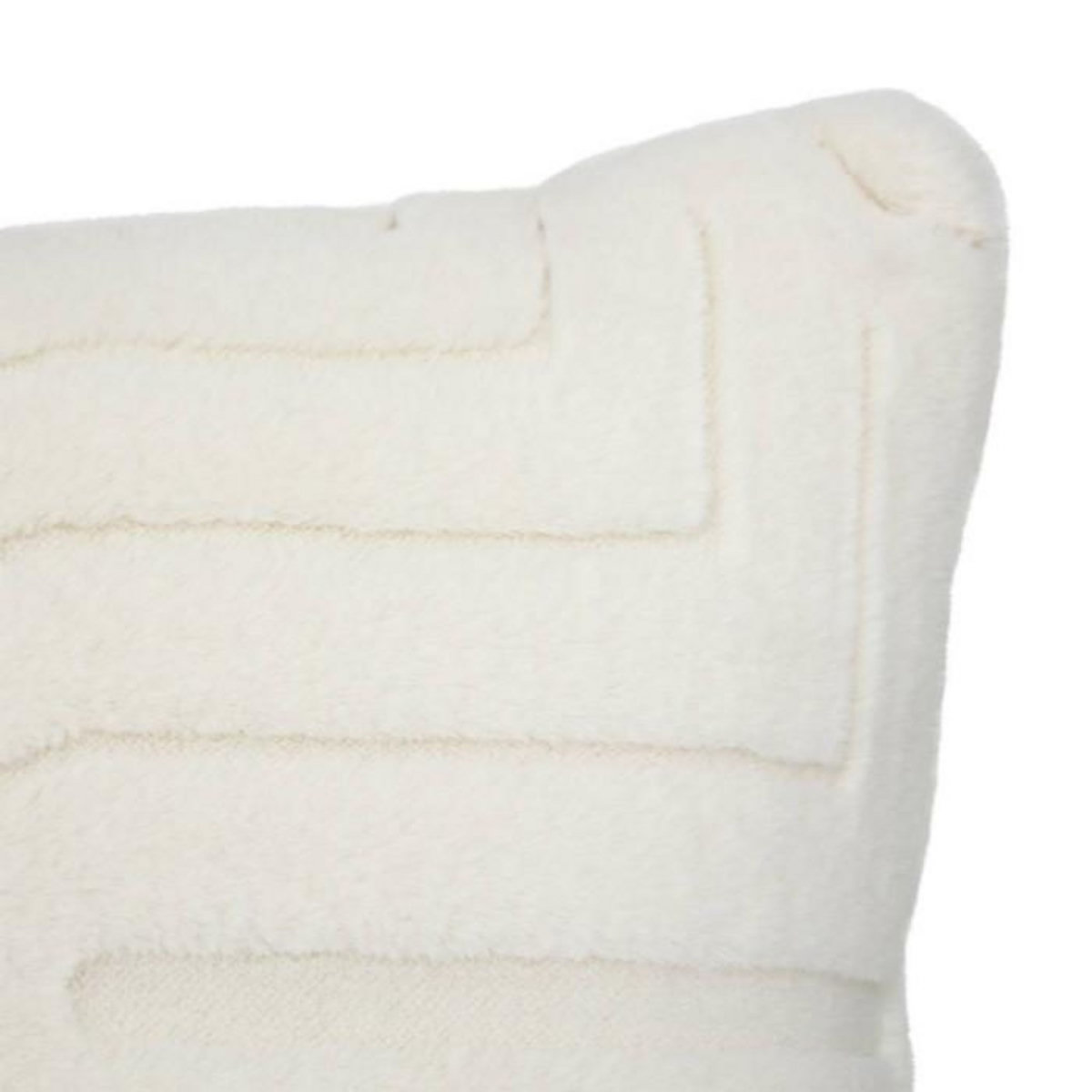 ATMOSPHERA Coussin Imitation Fourrure  Arka  45x45cm Ivoire