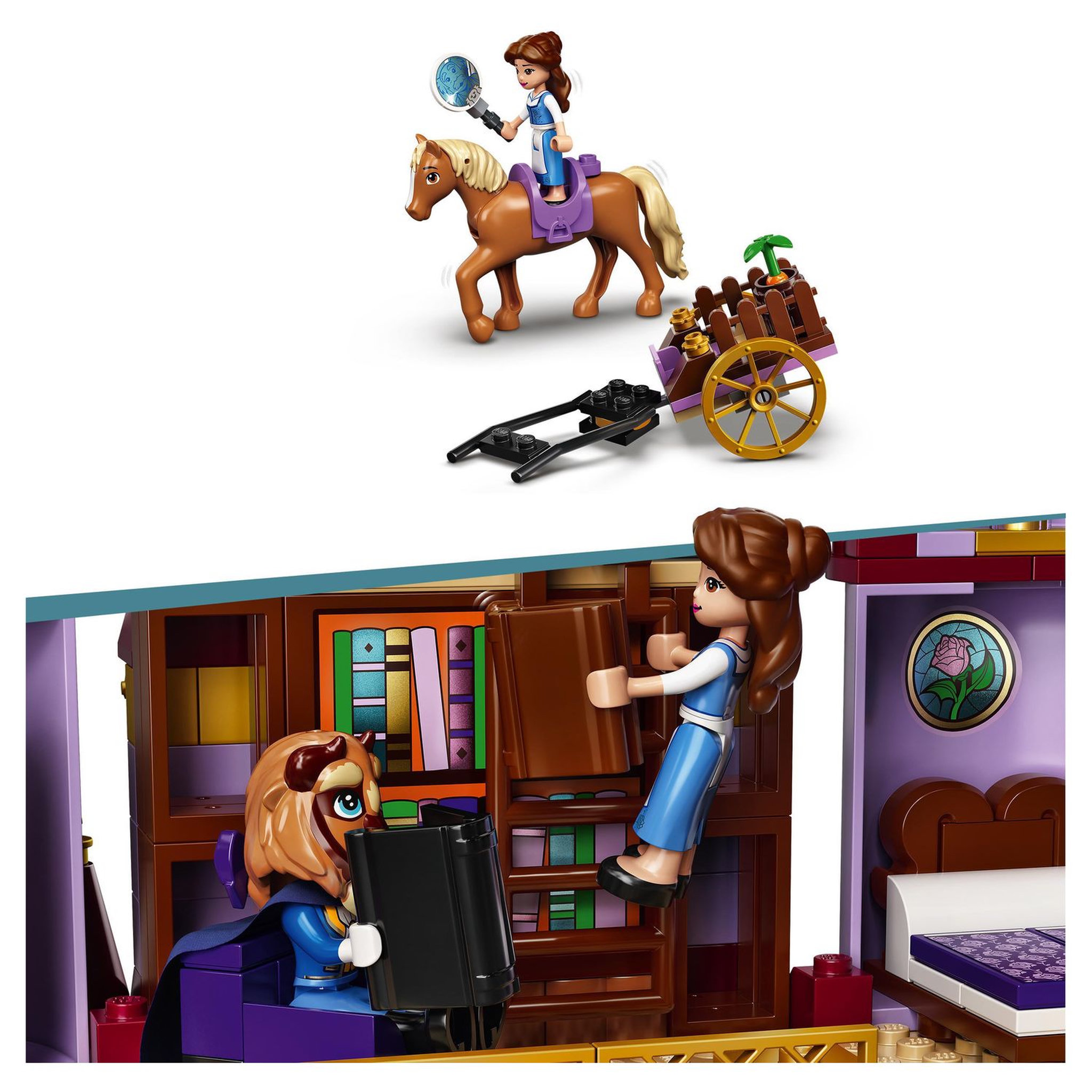 Voir la diapositive 6 : LEGO Disney 43196 - Le château de la Belle et la Bête avec figurines
