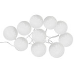 ATMOSPHERA Guirlande LED solaire 10 boules blanches