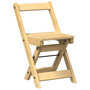 Voir la diapositive 4 : VIDAXL Chaises a manger pliables lot de 4  bois massif de pin