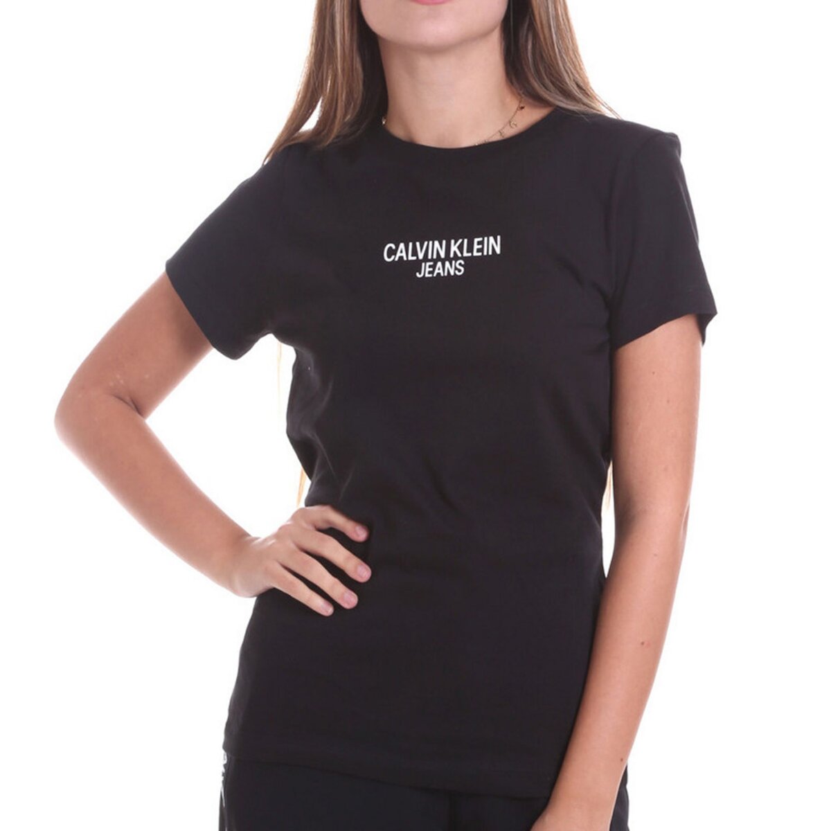 T shirt calvin klein femme outlet noir