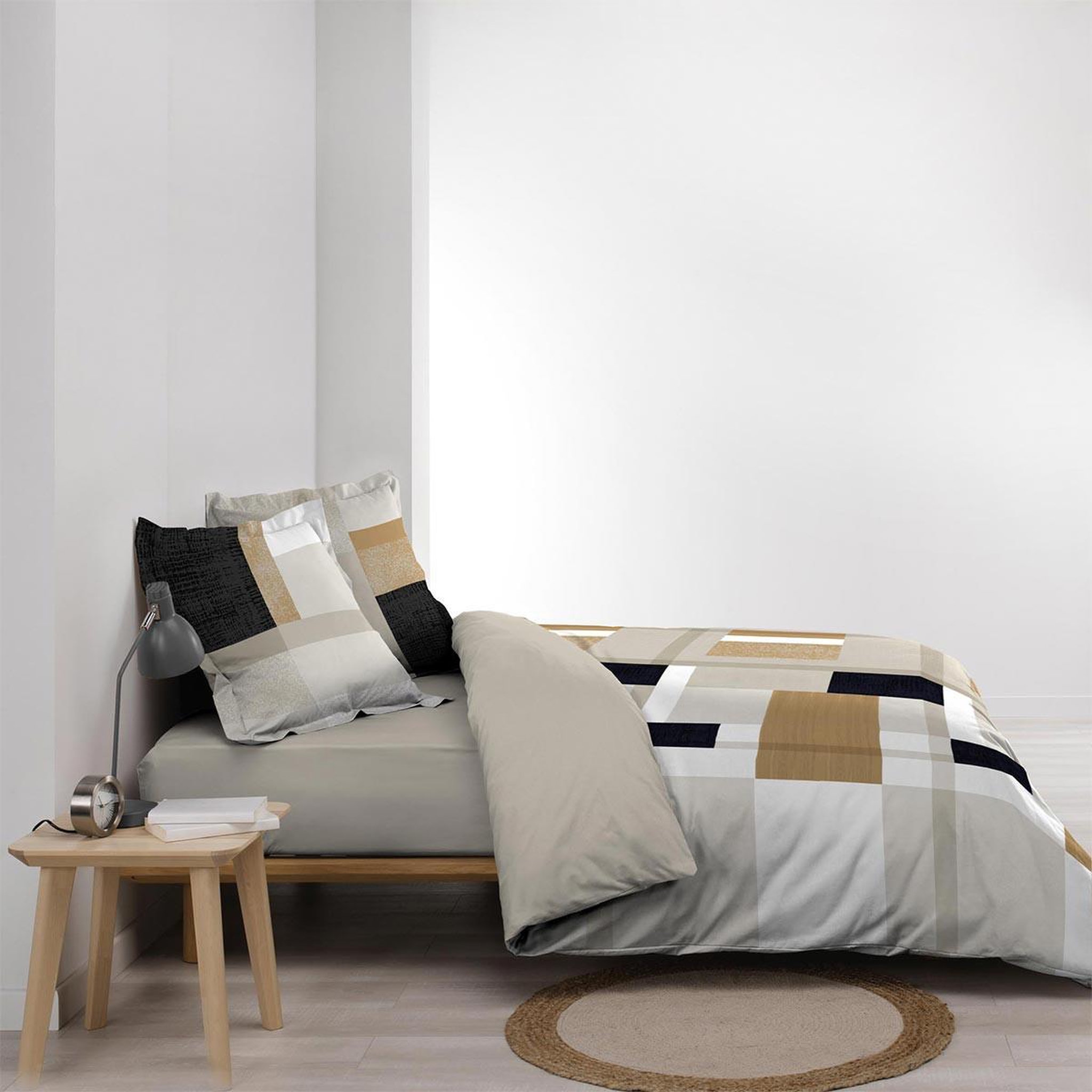 Voir la diapositive 3 : Douceur d'Intérieur Parure de lit 3 pièces  ulysse  260x240cm multicolore