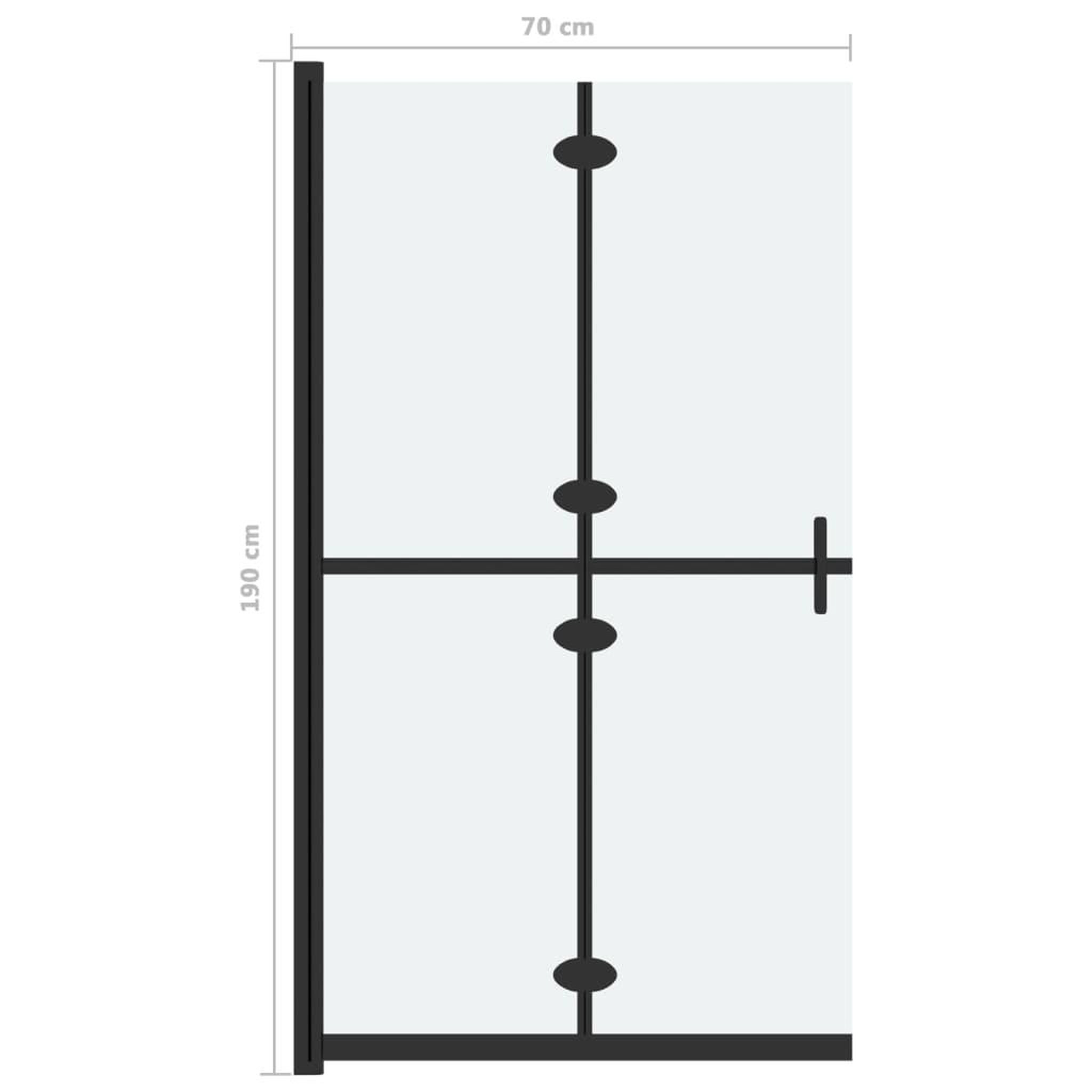 Voir la diapositive 6 : VIDAXL Paroi de douche pliable Verre ESG depoli 70x190 cm