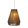 Voir la diapositive 2 : ATMOSPHERA Lampe Suspension en Jute  Palm  43cm Marron