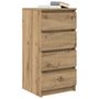Voir la diapositive 4 : VIDAXL Buffet chene artisanal 37,5x35x76 cm bois d'ingenierie