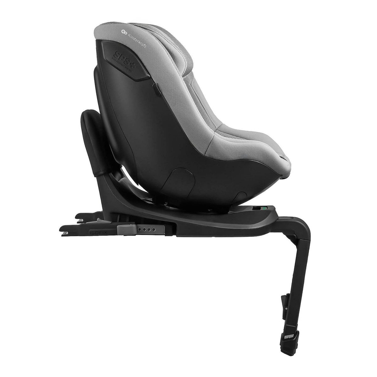 KINDERKRAFT Siège auto rotatif i-size avec sécurité renforcée et inclinaison facile tissu