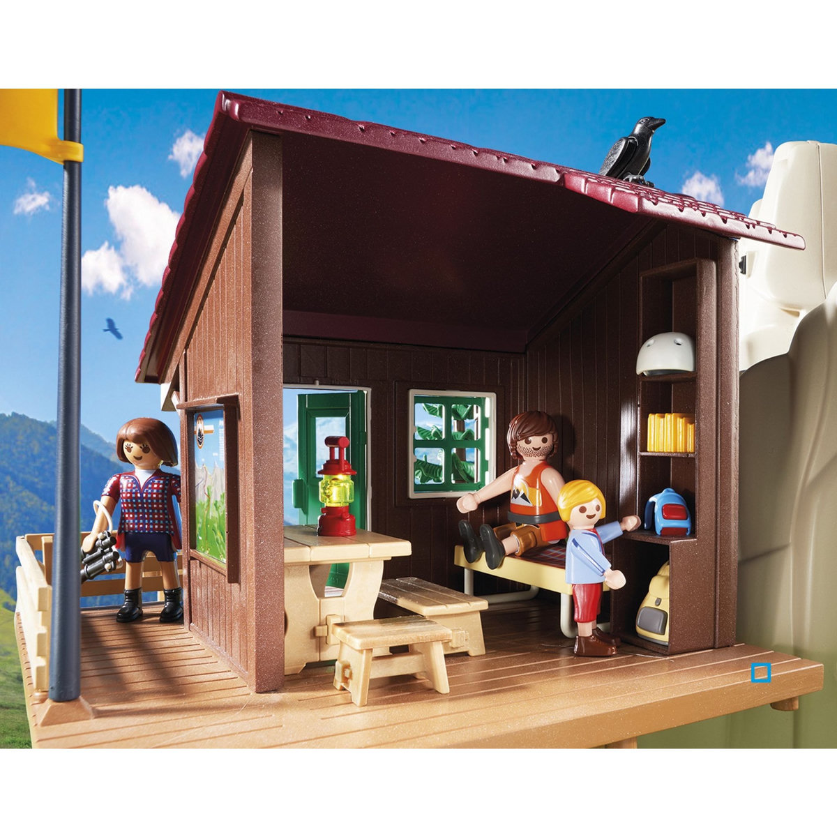 PLAYMOBIL 9126 - Action - Rocher d'escalade et accueil 