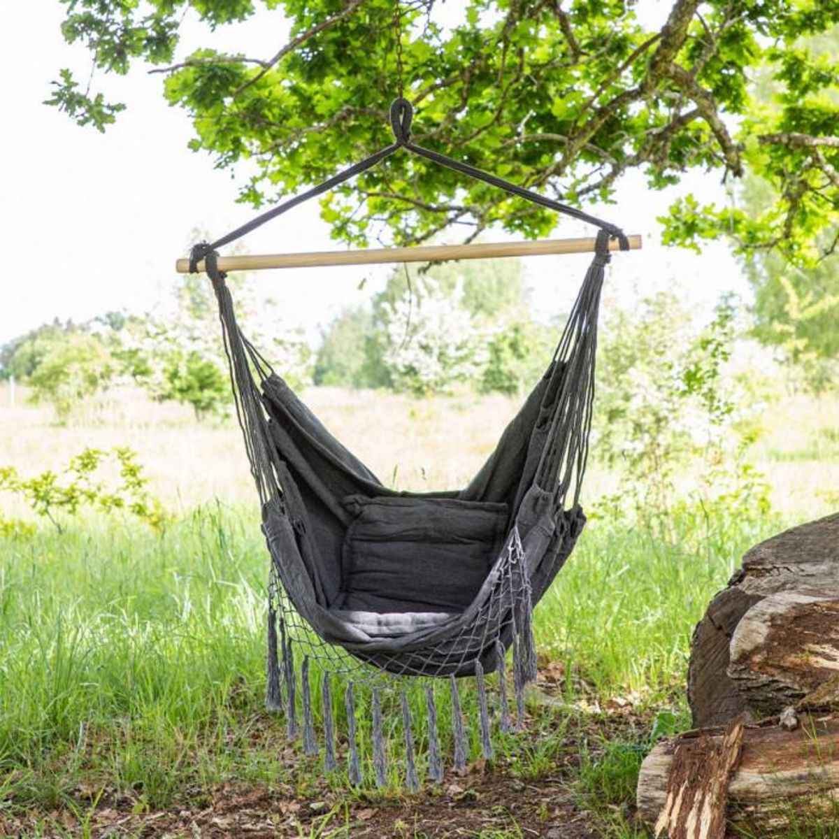 Paris Prix Fauteuil Suspendu en Tissu  Culasi  120cm Gris