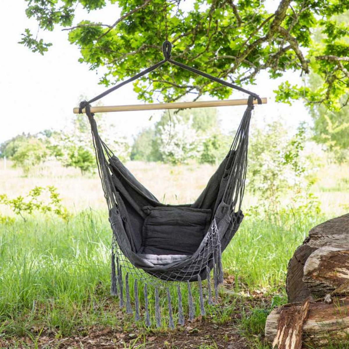 Paris Prix Fauteuil Suspendu en Tissu  Culasi  120cm Gris