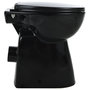 Voir la diapositive 5 : VIDAXL Toilette haute sans bord fermeture douce 7 cm Ceramique Noir