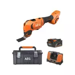 AEG Pack AEG 18V - Outil multifonctions Brushless - Batterie 4.0 Ah - Chargeur - Caisse de rangement
