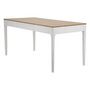 Voir la diapositive 3 : Paris Prix Table à Manger en Bois  Matera  180cm Blanc & Naturel