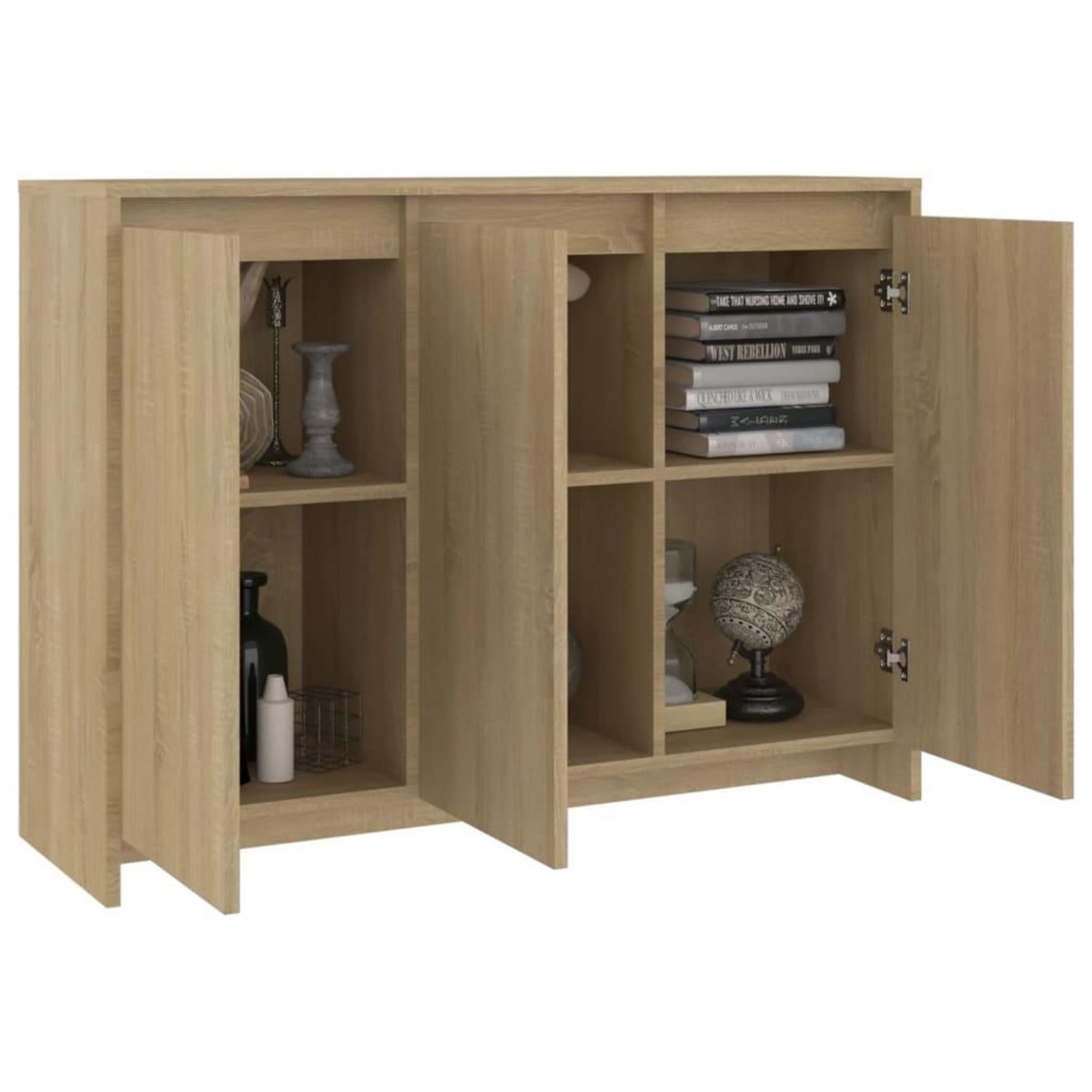 VIDAXL Buffet Chene sonoma 102x33x75 cm Bois d'ingenierie