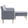 Voir la diapositive 4 : VIDAXL Canape d'angle revetement en tissu 171,5x138x81,5 cm gris clair