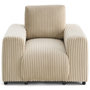 Voir la diapositive 1 : LISA DESIGN Garance - fauteuil en velours côtelé grosses côtes