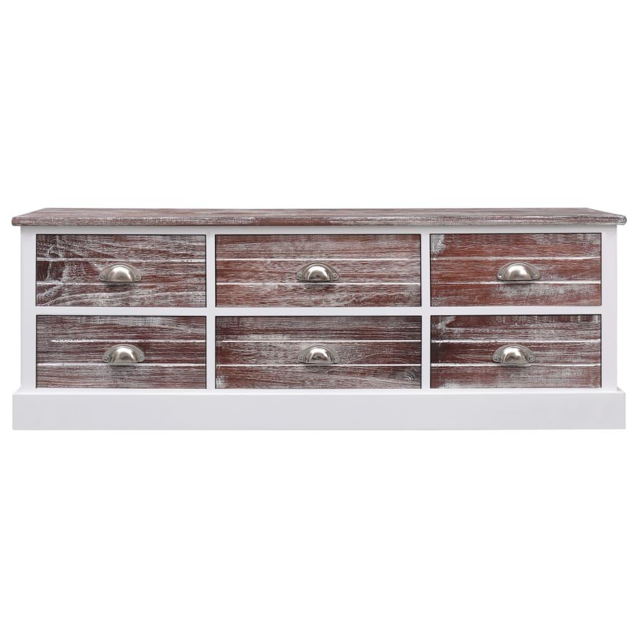 Voir la diapositive 2 : VIDAXL Banc d'entree Marron 115x30x40 cm Bois