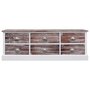 Voir la diapositive 2 : VIDAXL Banc d'entree Marron 115x30x40 cm Bois